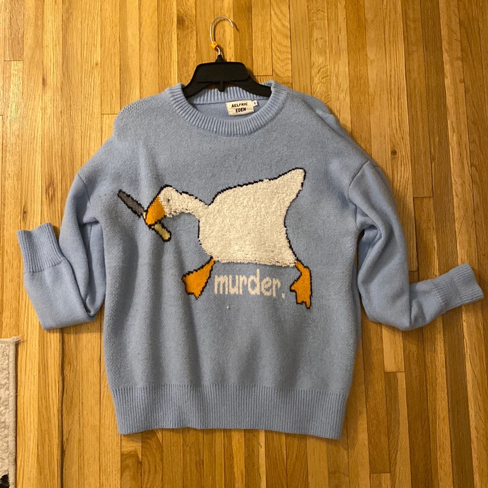 Aelfric Eden Blue Goose Sweater